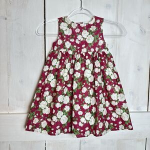 Patachou Girls 4T Sundress Liberty London Fabric 100% Cotton NWT Red Rose Floral